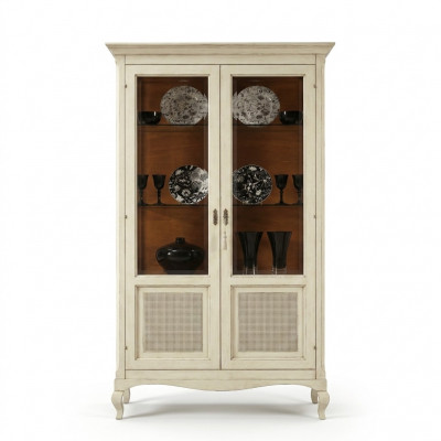 Display cabinet wood luxury cupboards classic sideboard design furniture Italian brown
