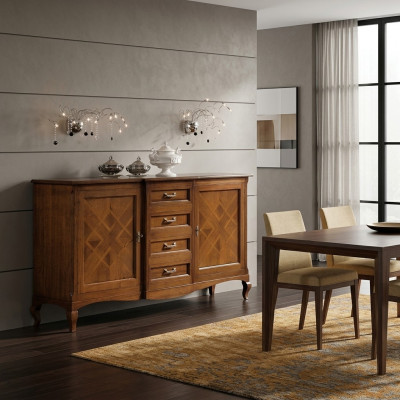 Buffet Sideboard Cabinet Drawer Display Cabinet Living Room Wood Dressers New