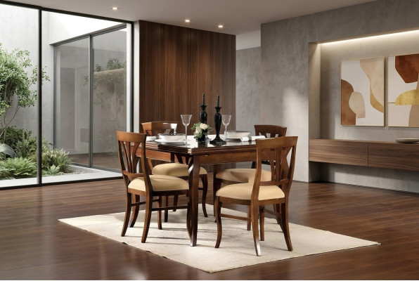 Dining table, antique style, solid wood furniture, Italian dining tables, wooden tables