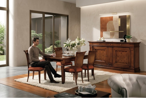 Luxury Italian dining table design furniture furnishing tables solid wood table new