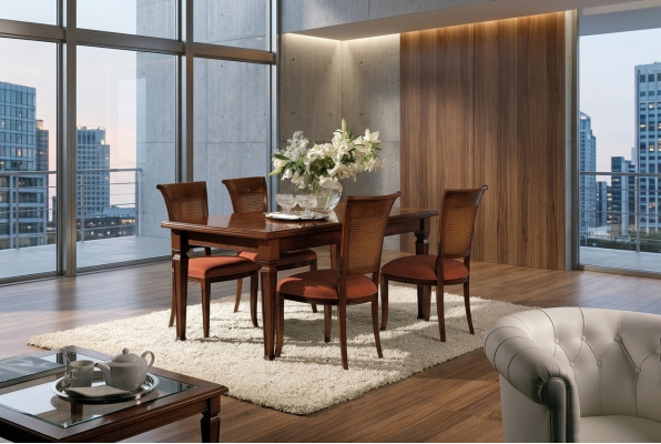 Luxury Italian dining table design furniture furnishing tables solid wood table new