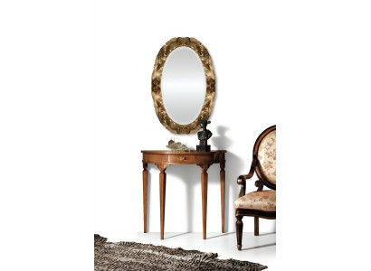 Console table sideboard with mirror luxury furniture set console 2-piece. Made in Italy