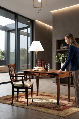 Table, Desk, Secretary, Tables, Italian Furniture, Chair Set, Office 2-piece Office