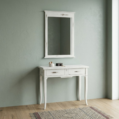 Tables Consoles Table Side Bedroom Wood Mirror + Console Table Dressers