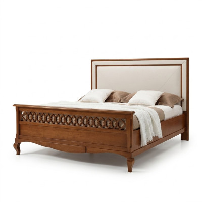 Double bed beds bedroom furniture solid wood Vaccari Cav Giovanni bed new