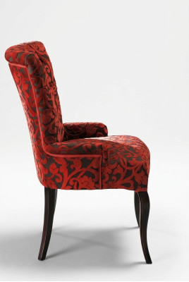 Living room reclining chairs luxury armchair chair wood brown Italian furniture upholstery