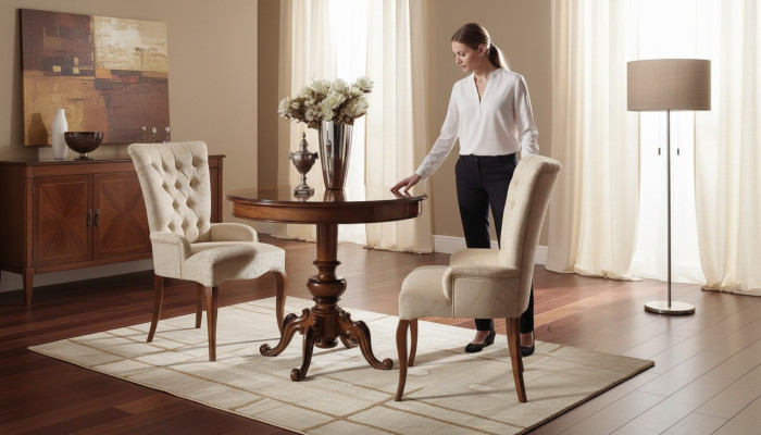 Round dining table wooden table modern furniture living room tables dining tables