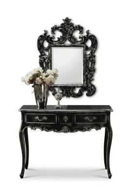 Console chest wall table classic console console table with mirror luxury