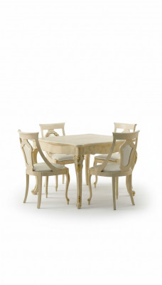 Dining room chairs wood luxury armchair chair beige backrest living room furniture beige new
