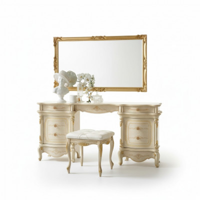 Dressing table dresser vanity table cosmetic table with mirror shelves consoles new