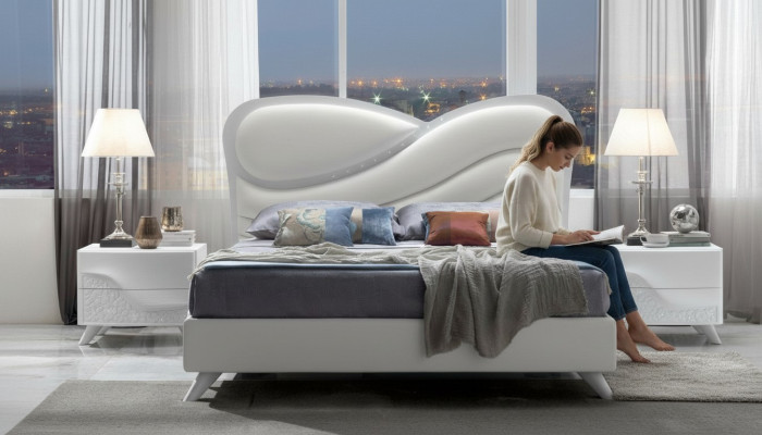 Bed cushion design luxury double hotel beds sleeping room bed frames wood
