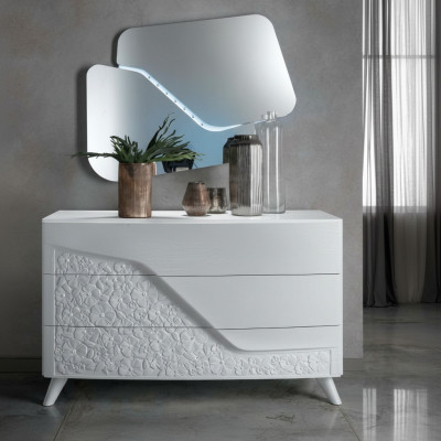 Dresser with mirror wood dressers furniture wardrobe bedroom white sideboard new
