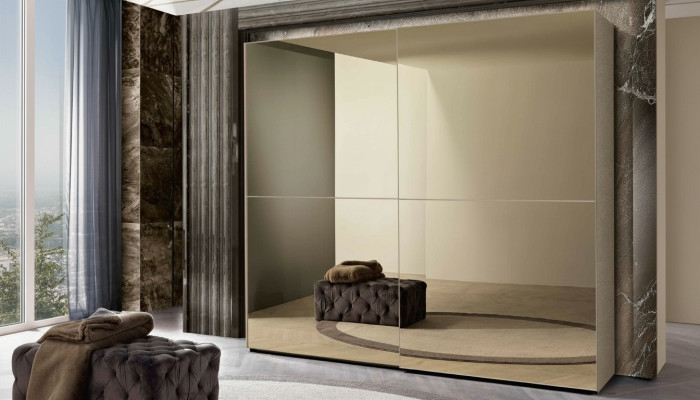 Cabinets Wardrobe Closet Sliding Doors Design Wood Italian Furniture New