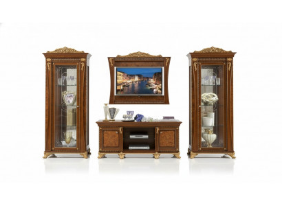 TV stand cabinet luxury living room wall unit living room line new set showcase wood furniture