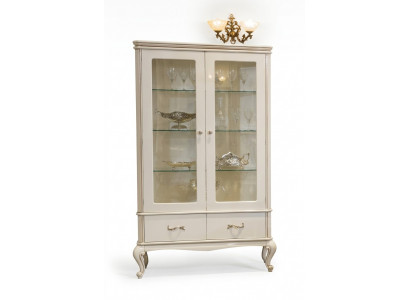 Classic showcase sideboard display glass cabinets Italian furniture wood