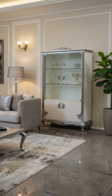 Showcase luxury wood cabinets Italian furniture living room sideboard glass
