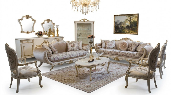 Sofa set sofa couch coffee table armchair sofas set fabric 311 set of 5 pieces.