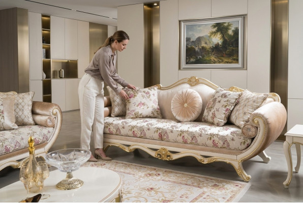 Sofa 3-seater sofas luxury three-seater upholstery design living room classic furniture