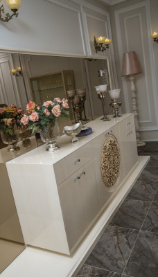 Luxury sideboard XXL sideboard dresser sideboard cabinet white