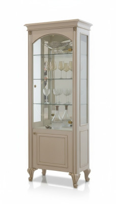 Display cabinet glass wooden cabinets living room showcases Italian luxury