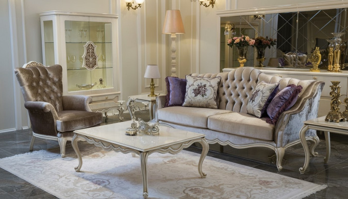 Sofa set sofa display cabinet side table coffee table armchair sofas set 5-piece.