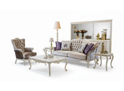 Sofa set sofa display cabinet side table coffee table armchair sofas set 5-piece.