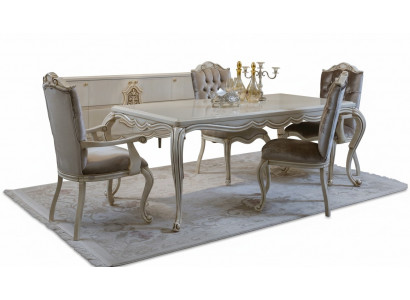 Classic Dining Table 4x Chairs Dining Room Set Table Tables Seating Group 5-piece Set