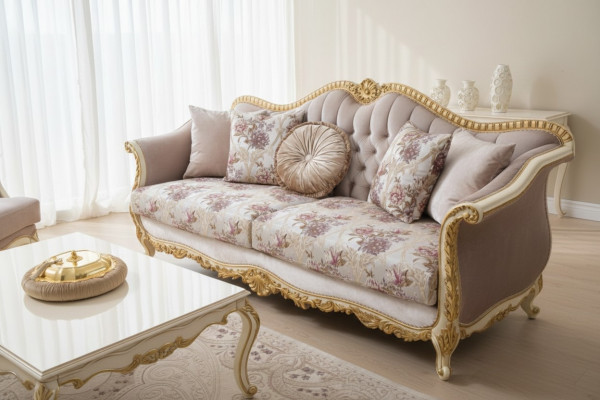 Sofa 3-seater classical couches luxury furniture sofas fabric couch three-seater