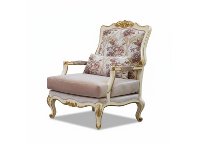 Luxury furniture design armchair classic design throne textile living room