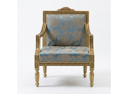 Armchair Upholstery Chairs Gold Fabric Luxury Design Chair Single Seater Classic