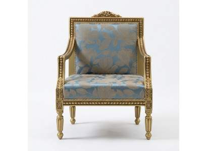 Armchair Upholstery Chairs Gold Fabric Luxury Design Chair Single Seater Classic