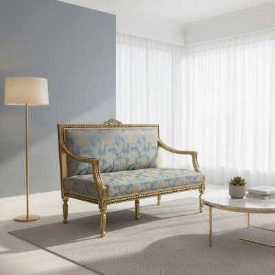 Two-seater classic sofa couch upholstered furniture Italian furniture sofas couches