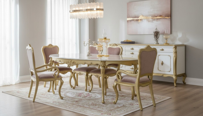 Dining table luxury table luxury wooden table Italian dining room tables classic furniture