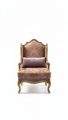 Luxury furniture design armchair single-seater textile living room classic