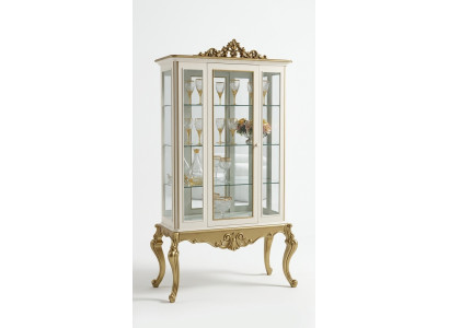 Showcase luxury shelf wood sideboard cabinets living room glass cabinet new
