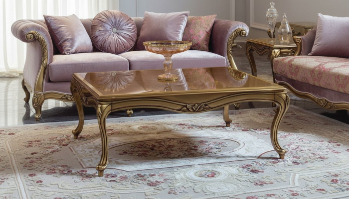 Royal Coffee Table Gold Brown Table Baroque Rococo Coffee Tables Wood