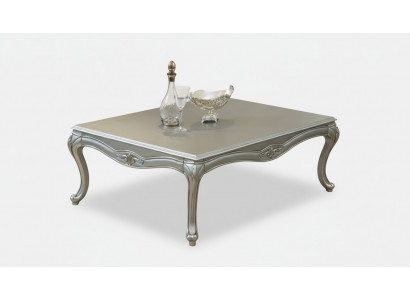 Luxury coffee table classic coffee tables silver table wood new