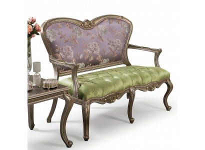 Baroque Rococo Bench Sofa Colorful Benches Couch Classic Furniture Chesterfield