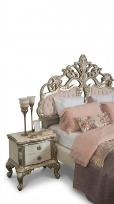 French bedside table set consoles side tables bedside tables 2 pieces silver