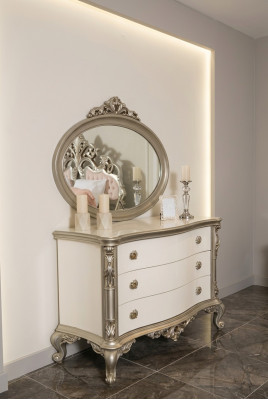 Luxury Dresser Furniture Sideboard Dressers Buffet with Mirror 2-piece Set New