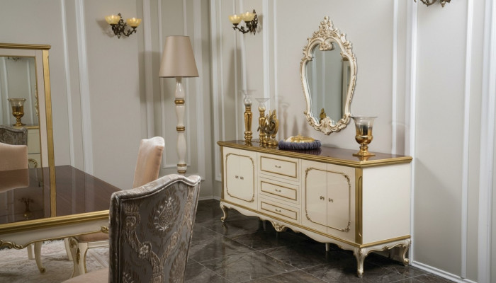 Italian furniture dresser gold baroque rococo sideboard dressers wood