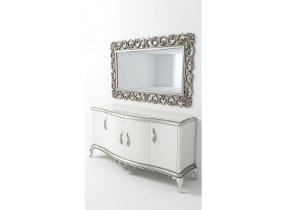 French chest of drawers sideboard console sideboard wood mirror