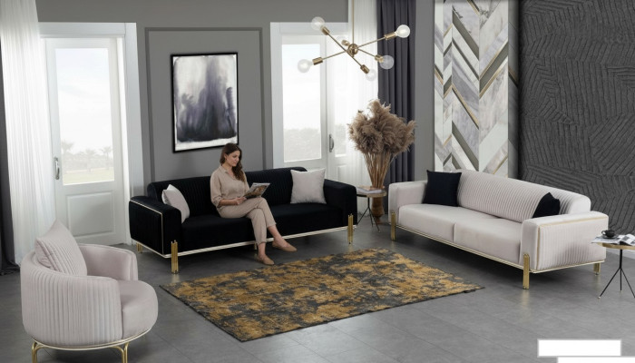 Luxury sofa set couch set sofa upholstery couches 3+3+1 upholstered suites velvet