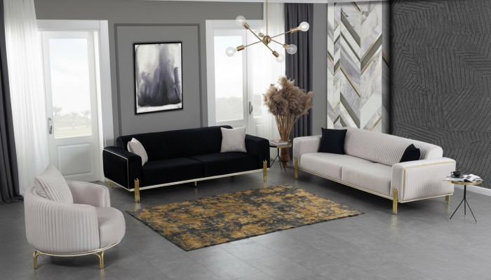 Luxury sofa set couch set sofa upholstery couches 3+3+1 upholstered suites velvet