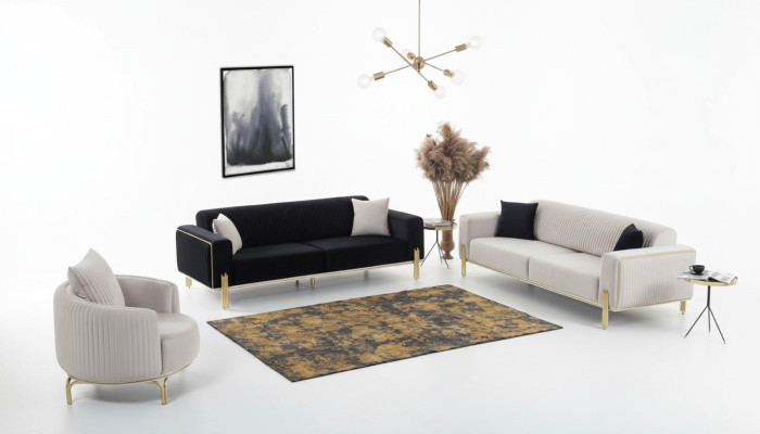 Luxury sofa set couch set sofa upholstery couches 3+3+1 upholstered suites velvet
