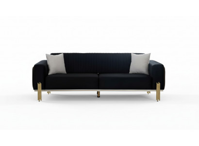 Three-seater couch furniture velvet designer gold metal upholstered modern couches new