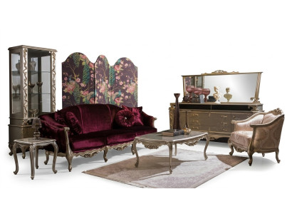 Luxury Sofa Set Sofa Side Table Coffee Table Armchair Set 5pcs. New