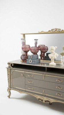 Sideboard with mirror living room design new furniture console sideboard wood