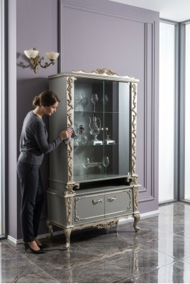 Display cabinet glass wood cabinet living room furniture sideboard cabinets