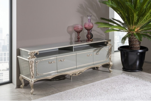 Sideboard Luxury Shelf Wood Sideboard Cabinets Living Room Lowboard Design